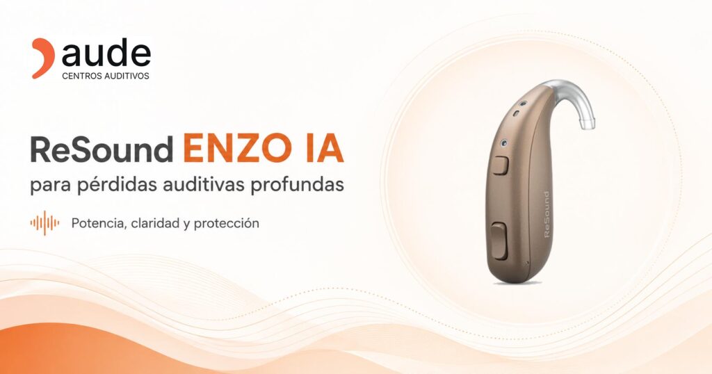 Audífono ReSound ENZO IA para pérdidas auditivas severas y profundas